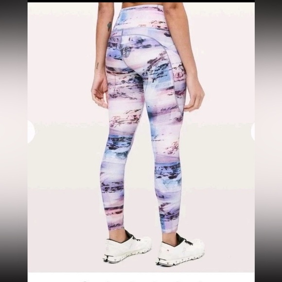 lululemon athletica Pants - Lululemon Fast & Free 7/8 Tight II Leggings *Nulux 25 Sunrise Sz 2 Women